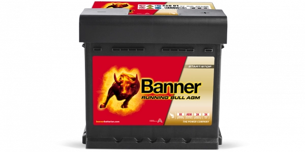 Banner EFB56515 Start-Stop Running Bull 12V 65Ah 550A Autobatterie, Starterbatterie, Boot, Batterien für